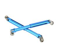 Cocoarm Kit d'arbre de Transmission en Alliage pour RGT 86100 1 10 RC Crawler, Conception Télescopique Complète avec Transmission Fluide (Blue)