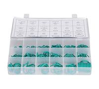 Cocoarm Kit d'assortiment de Joints Toriques en Caoutchouc NBR, 270 Pièces, 18 Tailles, Ensemble de Rondelles d'étanchéité Vertes pour Réparation Pneumatique Hydraulique de Robinet Automobile, 40