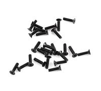 Cocoarm Kit d'assortiment de Vis de Réglage de 300pcs, Attaches en Acier en Alliage pour Machines Industrielles et Appareil Domestique - Vis à Douille M3, écrous et Rondelles Incluses (C: Tête plate)