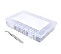 Cocoarm Kit de 580 Rondelles d'écrous de Vis en Acier Inoxydable 304, Assortiment de Vis M2 M3 M4 M5 avec écrous Hexagonaux Complets et 4 Clés pour la Réparation de Meubles à Domicile, 3D