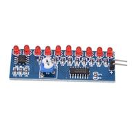 Cocoarm Kit de Chasseur LED NE555 CD4017, Module D'éclairage à Flux D'eau avec Circuit électronique de Bricolage à Vitesse Réglable pour les Projets électroniques