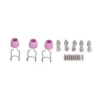 Cocoarm Kit de Consommables pour Torche de Découpe, Pointe d'électrode de Buse en Céramique 26 Pièces pour AG60 SG55, Ouverture de Buse 1,3 Mm pour les Utilisateurs de Coupeur CUT 60 LGK 60 P 60