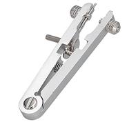 Cocoarm Kit de Démontage de Barre à Ressort en Alliage d'aluminium, Pince à Ressort de Montre, Outil de Retrait de Goupille à de Montre en Forme de V de 98 Mm pour la Réparation du Réglage du (White)