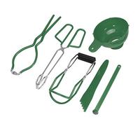 Cocoarm Kit de Mise en Conserve, Ensemble de 6 Pinces Alimentaires en Silicone en Acier Inoxydable avec Lève-bocal et Lève-couvercle Magnétique, Mesureur d'entonnoir à Poignée Antidérapante pour la