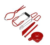 Cocoarm Kit de Mise en Conserve, Pinces Alimentaires en Acier Inoxydable et en Silicone, Ensemble de 6 Lève-bocs avec ocal, Entonnoir de Levage de Couvercle Magnétique et Mesureur pour la