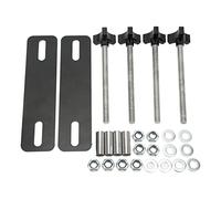 Cocoarm Kit de Montage de Panneau de Traction Supports de Montage de Panneau de Traction en Acier M10x155 Espacement des Trous Réglable de 4,72 à 6,69 Pouces pour Porte-bagages de Toit, Support de