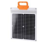 Cocoarm Kit de Panneau Solaire 20 W, Chargeur Solaire Portable Monocristallin avec Poignée, Plusieurs Ports de Charge, Chargeur de Batterie de Panneau ABS Léger pour Camping, Voyage, Utilisation