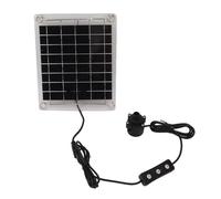 Cocoarm Kit de Pompe à Eau Solaire 20 W, Submersible avec Réglage par Interrupteur pour Fontaine, Bassin, Bain D’oiseaux et Irrigation, Panneau en Silicium Monocristallin, Interface USB,