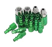 Cocoarm Kit de Prise de Coupleur D'air Universel, Raccords en Alliage D'aluminium 1/4 Po NPT, 4 Connecteurs, Jeu de 10 Fiches, pour Outils Pneumatiques et Compresseurs