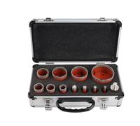 Cocoarm Kit de Scie Cloche, Ouvre-trou Diamant M14 avec Cire de Refroidissement pour Carreaux de Céramique Marbre Granit, Ensemble de 11 Pièces avec Adaptateur à Tige Hexagonale