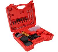 Cocoarm Kit de Testeur de Purgeur de Freins Pompe à Vide Purge de Freins Pompe à Vide avec Jauge à Double échelle et Tuyaux Adaptateurs pour Purge de Freins de Voiture et Moto Coffret