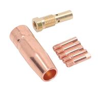 Cocoarm Kit d'embouts de Buse sans Gaz, Construction en Laiton, Kit de 7 Pièces Permettant de Gagner du Temps, 1 pour Torche de Soudage MIG, Compatible avec Diverses Soudeuses, pour Century FC90