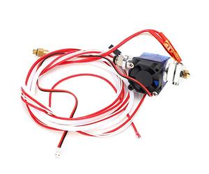 Cocoarm Kit Hotend d'extrudeuse d'imprimante 3D Remplacement Hotend en Aluminium 1,75 Mm 0,07 Pouces 0,4 Mm 0,02 Pouces pour V6 avec Tige Chauffante de Buse de Bloc en Aluminium pour l' PLA ABS