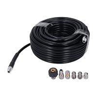 Cocoarm Kit Nettoyage Canalisations 30m 5800PSI M22 | Raccord NPT 1/4in, 6 connecteurs, 40 pointes, 2 clés, ABS métal