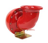 Cocoarm Klaxon de Taureau électrique 12V, Haut-parleur de Voiture Rouge Rétro, 115dB pour ATV, Camion, Bateau