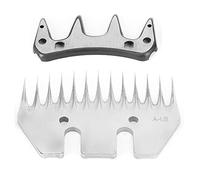 Cocoarm Lame de Tondeuse pour Moutons, Tête de Coupe en Acier Inoxydable, 9 ou 13 Dents, for Tonte des Moutons (Lame Droite 13 Dents (+ oscillante))