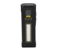Cocoarm Lampe de Poche d'avertissement Rechargeable, Lampe de Poche Rechargeable Magnétique ABS 1500 MAh Type C IPX4 avec Spot Rouge Bleu Clignotant pour Inspection Réparation d'urgence Camping
