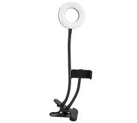 Cocoarm Lampe de Remplissage USB LED Ring Light Fer ABS Clip Lampe avec 3 Modes de Couleur 10 Niveaux de Gradation 360 Tuyau Réglable pour la Photographie Vidéo en Direct Lecture Maquillage Tatouage