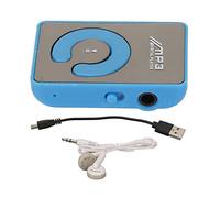 Cocoarm Lecteur MP3 avec Clips Arrière, Mémoire Extensible 8GB, Lecteur MP3 Portable Léger avec Longue Autonomie pour Le Sport, Les Voyages et Les Activités en Plein Air (Blue)