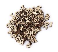Cocoarm Lettres en Alphabet en Bois, Numéros de Bois d'artisanat de Bricolage Non Peints, 200 Pcs éducatifs pour l'apprentissage des Enfants et la Décoration Intérieure (Conception de lettres