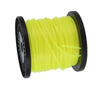 Cocoarm Ligne de Débroussailleuse en Nylon de 3,0 Mm Ronde Jaune pour Lourde, Accélération Rapide, Longue Utilisation, pour l'entretien de la Pelouse et la Taille du Jardin (70 mètres)