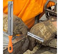 Cocoarm Lime d'Affûtage de Scie à Chaîne en Métal, Conception Ergonomique, Prolonge la Durée de Vie, Affûtage Très Efficace, Convient à Diverses Scies à Chaîne, Poignée en Plastique Confortable,