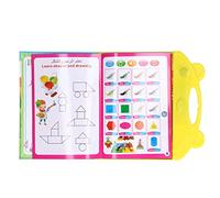 Cocoarm Livre Sonore Arabe électronique pour Enfants | Machine D'apprentissage de L'arabe, Pages Tactiles et Auditives, Améliore les Compétences D'écoute et de Langue, Portable