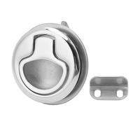 Cocoarm Loquet à Came pour Trappe de Bateau, Serrure à Poignée de Traction en Acier Inoxydable 316 pour Casier de Yacht Marin, Conception Ronde de 44 Mm, Montage encastré pour Un Accès sécurisé au