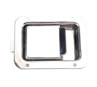 Cocoarm Loquet de Boîte à Outils de Camion, Serrure à Palette en Acier Inoxydable, Loquet de Poignée de Boîte à Outils Durable pour Caravane RV et Camping-car, Taille Externe 4,72x3,66 Pouces