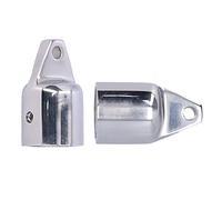 Cocoarm Lot de 2 Capuchons Supérieurs en Acier Inoxydable 316 pour Tube Rond de 2,5 Cm de Diamètre Extérieur, Poli, Résistant à la Corrosion, Installation Facile, Matériel de Toit Bimini pour Bateaux,