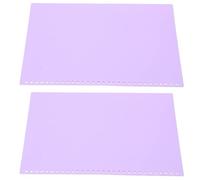 Cocoarm Lot de 20 Feuilles de Protection en Plastique PP Mat A4 30 Trous pour Présentations, Rapports et Cahiers avec Surface d'écriture Translucide (PURPLE)