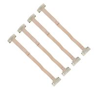 Cocoarm Lot de 4 Bandes de Lifting Réglables en Nylon Blanc, Empêche le Relâchement de la Peau, Raffermissement instantané pour un Look Jeune, Idéal pour le Maquillage Quotidien ou les voyages.