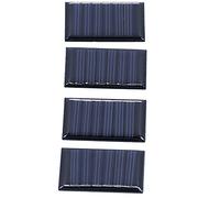 Cocoarm Lot de 4 Panneaux Solaires en Polysilicium 3 V 0,15 W 40 X 30 Mm, Module de Charge DIY pour Jouets Solaires, Lumières, Pompes à Eau, Projets Scientifiques