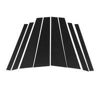 Cocoarm Lot de 8 Garnitures de Pilier B en Fibre de Carbone pour X5 F15 2014 2018, Décoration Extérieure à DéColler et Coller, Surface en Fibre de Carbone Véritable, Facile à Nettoyer pour la Conduite