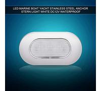 Cocoarm Lumière de Poupe, Acier Inoxydable, Lumière de Tableau Arrière à LED Brillante, 12 V 2835SMD, Idéale pour les Camping-cars et les Bateaux