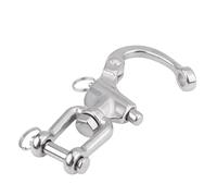 Cocoarm Manille Pivotante en Acier Inoxydable 316, Crochet Robuste avec Goupille à Dégagement Rapide pour Drisse de Spinnaker de Voilier, Solide et Résistante à la Corrosion (128mm)