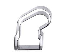 Cocoarm Matrice de Découpe du Cuir, Bas de Noël, Acier allié, Coupes Précises, Comprend 2 Pièces, 60x50mm, 50x42mm, Parfait pour l'artisanat