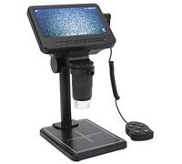 Cocoarm Microscope Numérique 1080P, Microscope d'inspection en Alliage d'aluminium ABS avec écran HD de 5 Pouces, 8 Lumières LED Réglables, Zoom 1000x, USB pour la Recherche Pédagogique sur la