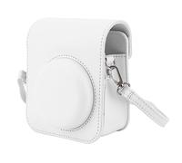Cocoarm Mini Boîtier de Protection de la Caméra Instantanée, Cuir PU, Couvercle Supérieur Détachable, Sangle Réglable, pour Mini 12 Camera 5.1x4.3x2.4in (White)