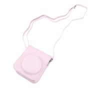 Cocoarm Mini Boîtier de Protection de la Caméra Instantanée, Sac de Transport en Cuir PU avec Couvercle Détachable pour Mini 12 Caméra, Idéal pour la Photographie Active (Rosâtre Clair)