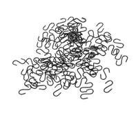 Cocoarm Mini Crochets S, 200PCS Petits Crochets en Fer Noir pour Suspender Bijoux Clés Artisanat, avec Conception Solide pour Organisation à Domicile