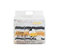 Cocoarm Mini Lingettes Humides Portables Simples, Lingettes Humides Non Tissées pour le Visage, Paquet Individuel de 50 Pièces, Tissu Doux épais pour le Visage et les Mains, Sac de Voyage, (Vache 50