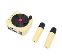 Cocoarm Mini Machine de karaoké Jouet Haut-Parleur Bluetooth Portable avec 2 Micros sans Fil BT 5.3 5 W Son HiFi Heures de Lecture pour Enfants Adultes Fête à Domicile Voyage Chant en Plein Air
