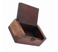 Cocoarm Mini Porte-Cure-dents, Boîte à Cure-dents Portable en Bois avec Couvercle, Idéal pour un Usage Domestique au Restaurant, 3.5x2.2 Pouces