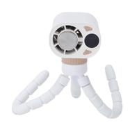Cocoarm Mini Ventilateur de Poussette Portable Rechargeable à Clipser sur Support Flexible, 1800 MAh en Plastique, Chargement USB pour Siège de Voiture, Berceau, Voyage, Tapis Roulant, Bureau, Salle