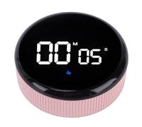 Cocoarm Minuterie de Cuisine Magnétique Rechargeable par USB avec Affichage LED Clair pour Cuisiner et étudier 85 X 32 Mm (Pink)