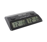 Cocoarm Minuterie d'échecs, Horloge d'échecs Numérique ABS avec Compte à Rebours et Ajout de Secondes, Affichage 12 Heures, alimenté par Pile AA, pour Les Joueurs 'échecs Chinois Internationaux
