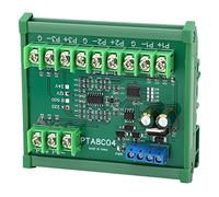 Cocoarm Module de Capteur de Température PT100 RTD Collection de Résistance avec Boîtier de Rail de Guidage 9600 Baud 3 Fils ou 2 Fils DIN35 C45 pour la de la Température Industrielle (A0 DC12V)