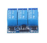 Cocoarm Module de Relais à 3 Canaux Carte de Relais Optocoupleur isolé AC 0 à DC 0 à 30 V 0 à 7 A Câblage de Terminal de Déclenchement de Niveau Haut et Bas pour le Contrôle d'automatisation MCU