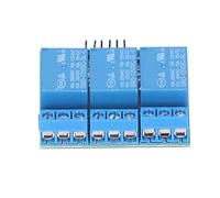 Cocoarm Module de Relais à 3 Canaux Carte de Relais Optocoupleur isolé AC 0 à DC 0 à 30 V 0 à 7 A Câblage de Terminal de Déclenchement de Niveau Haut et Bas pour le Contrôle d'automatisation MCU